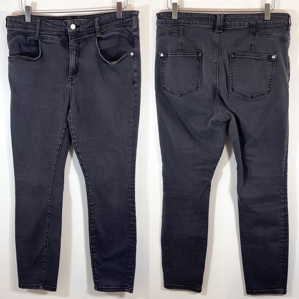 Anthropologie Pilcro and the Letterpress High Rise Jeans in Dark Gray